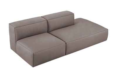 Elo Right Open Chaise Sofa in Dante Cos