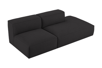 Elo Right Open Chaise Sofa in Roni Ember