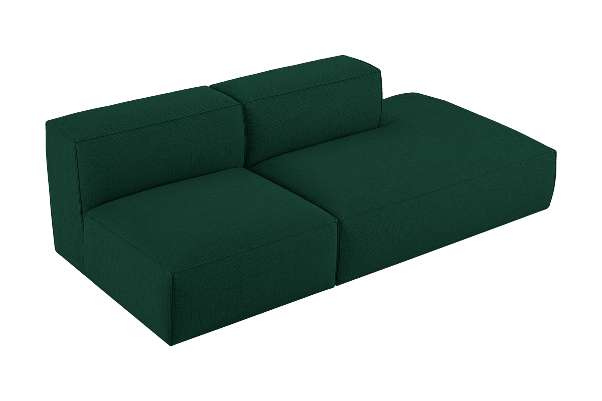 Elo Right Open Chaise Sofa in Roni Frog