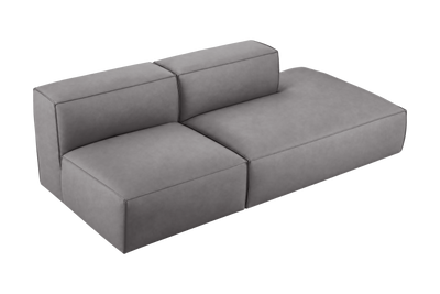 Elo Right Open Chaise Sofa in Marfa Meteor