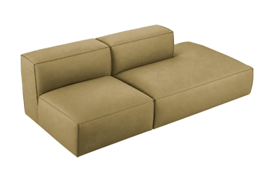 Elo Right Open Chaise Sofa in Marfa Olivia
