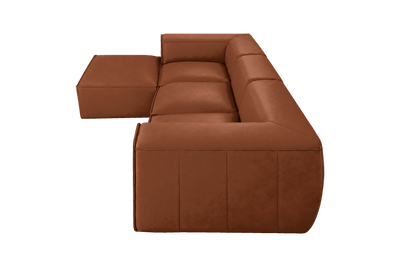 Fred Large Left Chaise in Dante Hazel