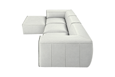 Fred Large Left Chaise in Felix Milky