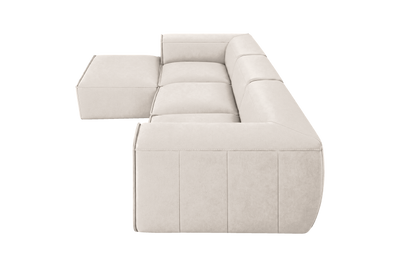 Fred Large Left Chaise in Fresco Milky