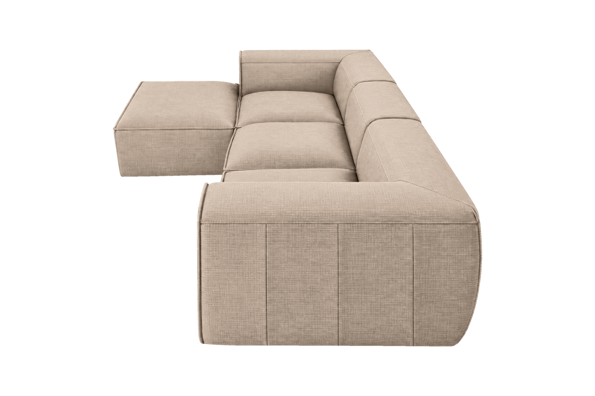 Fred Large Left Chaise in Roni Pine Nut