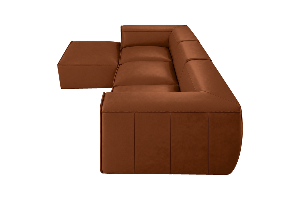 Fred Large Left Chaise in Marfa Pluto