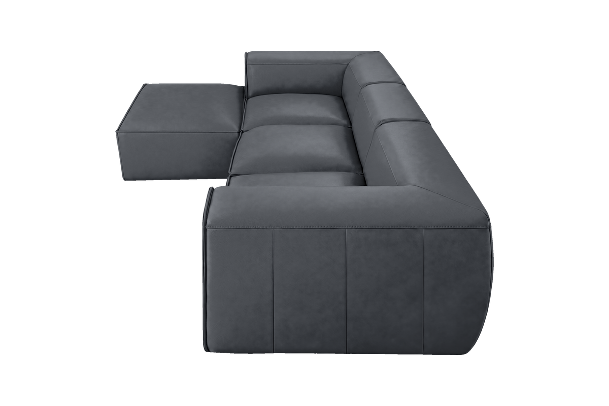 Fred Large Left Chaise in Dante Shark