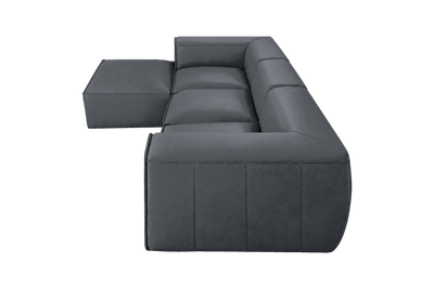 Fred Large Left Chaise in Dante Shark