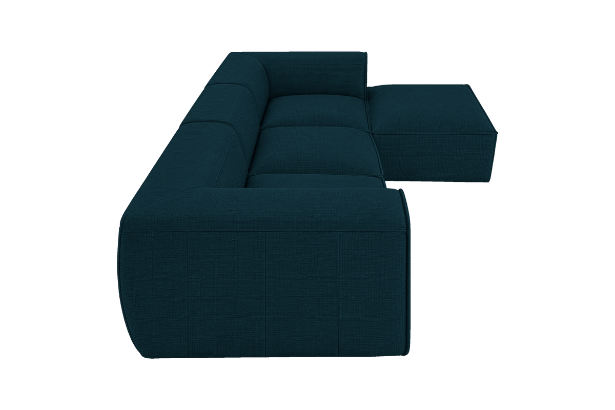 Fred Large Right Chaise in Roni Deep Lake