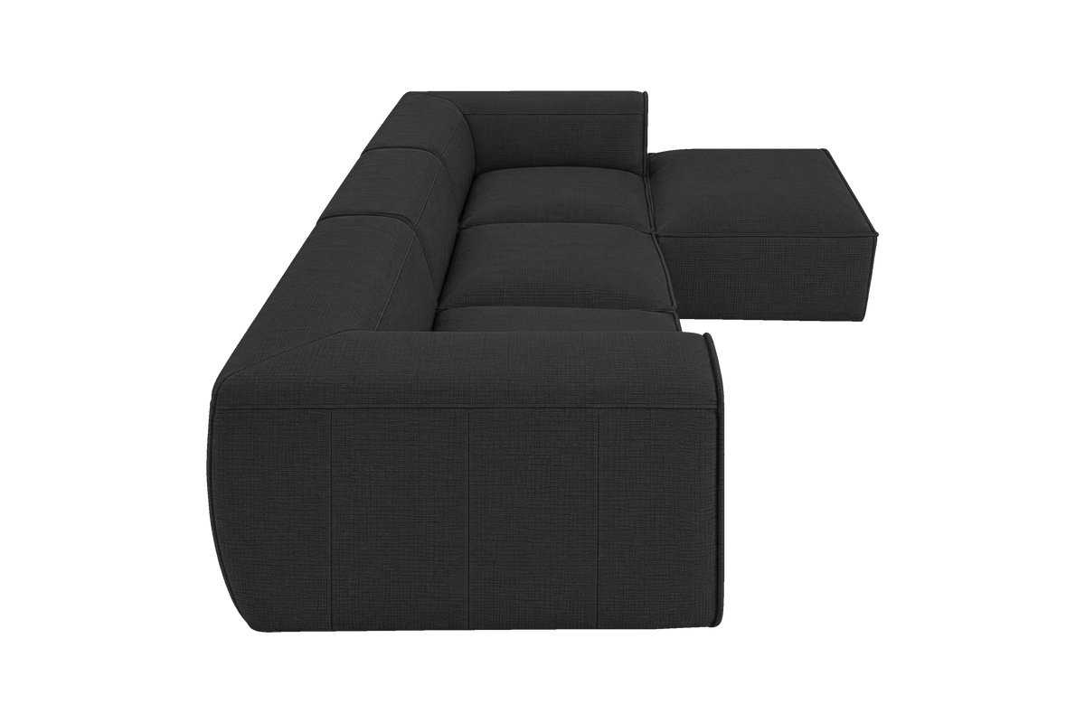 Fred Large Right Chaise in Roni Ember