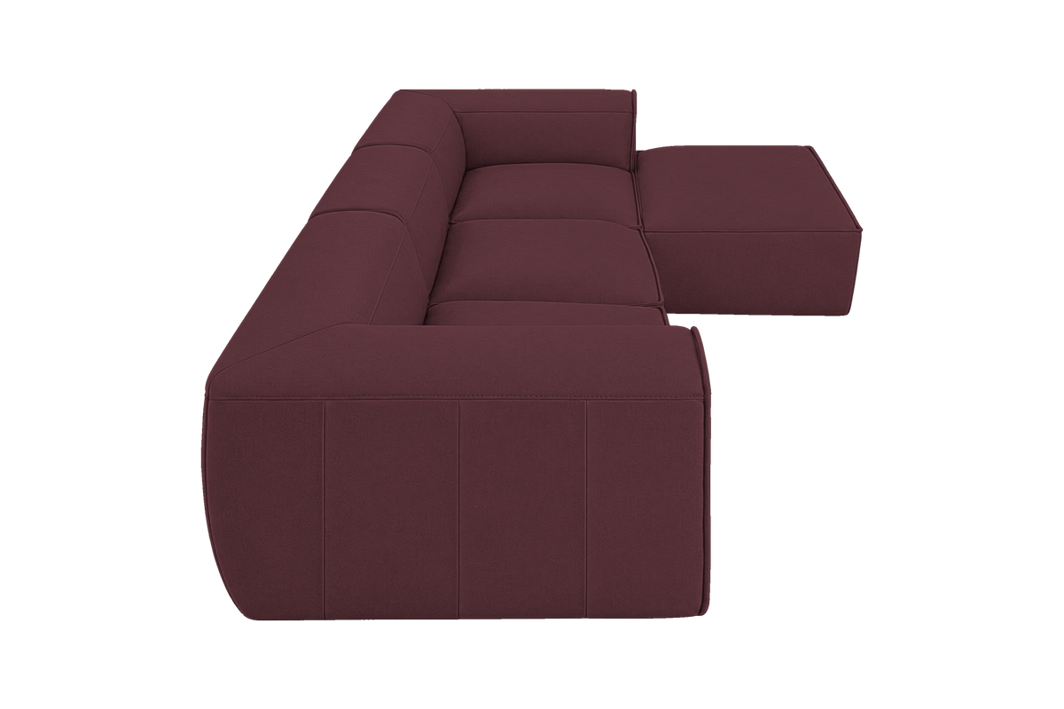 Fred Large Right Chaise in Fresco Figaro