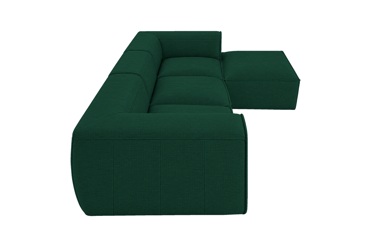 Fred Large Right Chaise in Roni Frog