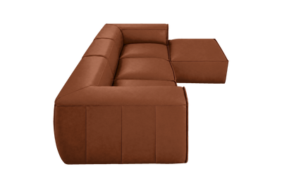 Fred Large Right Chaise in Dante Hazel