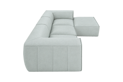 Fred Large Right Chaise in Fresco Meteor