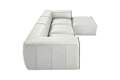 Fred Large Right Chaise in Felix Milky