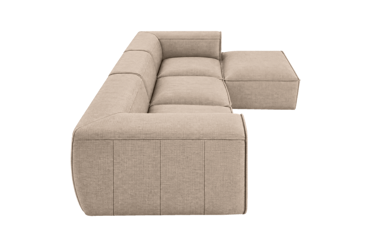 Fred Large Right Chaise in Roni Pine Nut