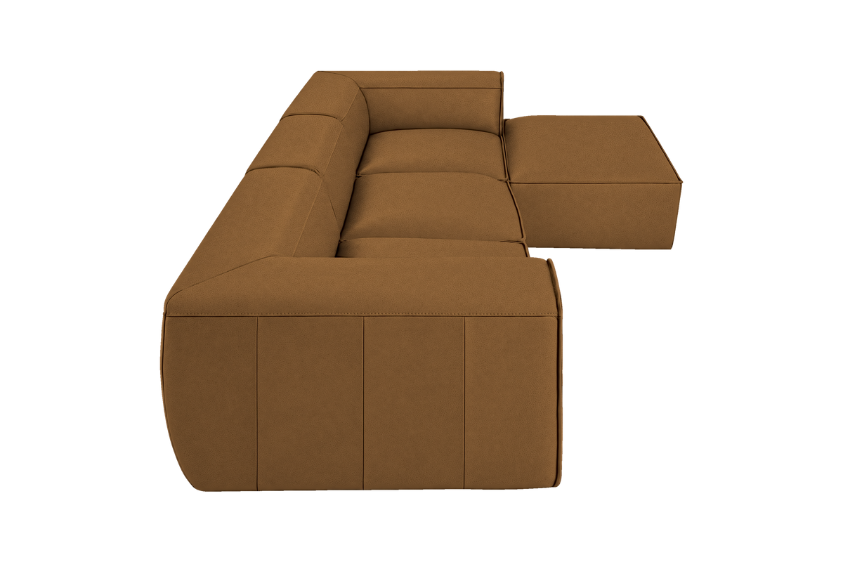 Fred Large Right Chaise in Felix Pisco