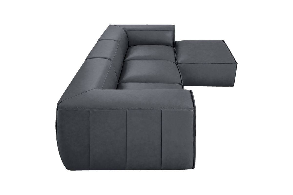 Fred Large Right Chaise in Dante Shark