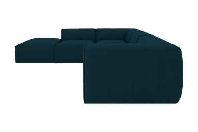 Fred Left Bumper Sectional in Roni Deep Lake
