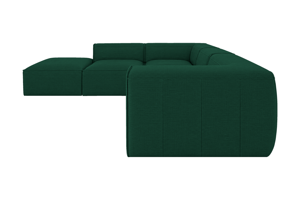 Fred Left Bumper Sectional in Roni Frog