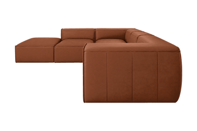 Fred Left Bumper Sectional in Dante Hazel