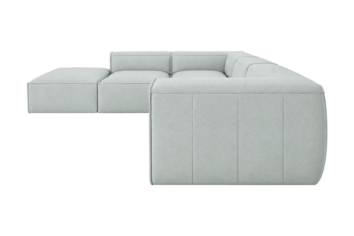 Fred Left Bumper Sectional in Fresco Meteor