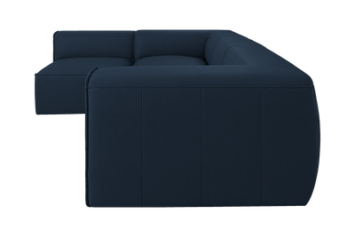 Fred Left Open Sectional in Dante Aqua