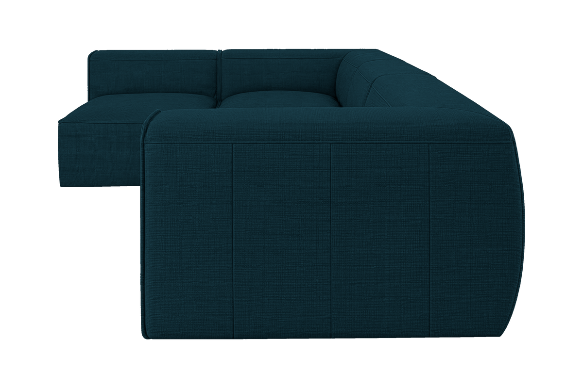 Fred Left Open Sectional in Roni Deep Lake
