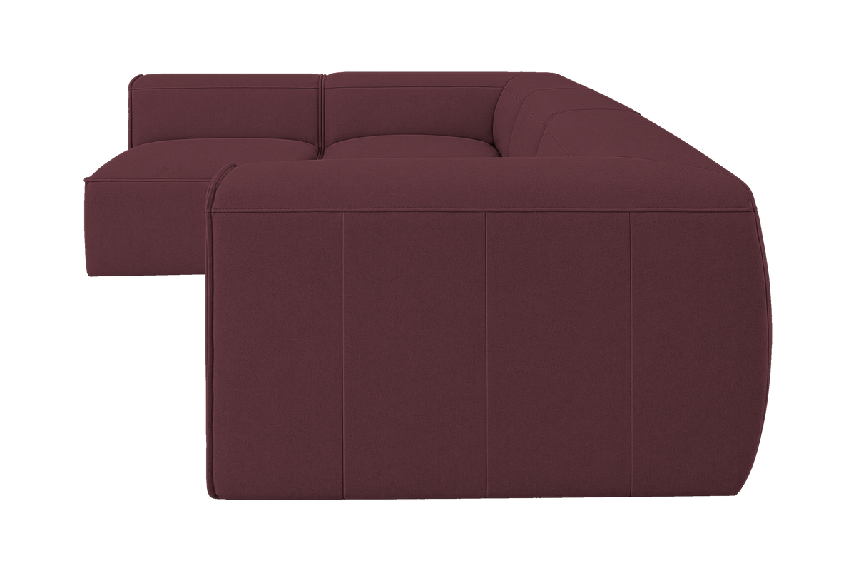 Fred Left Open Sectional in Fresco Figaro