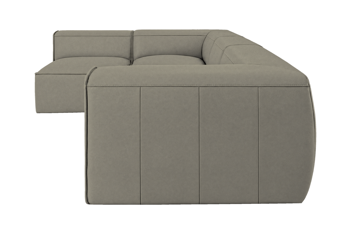 Fred Left Open Sectional in Felix Glace