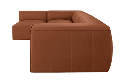 Fred Left Open Sectional in Dante Hazel