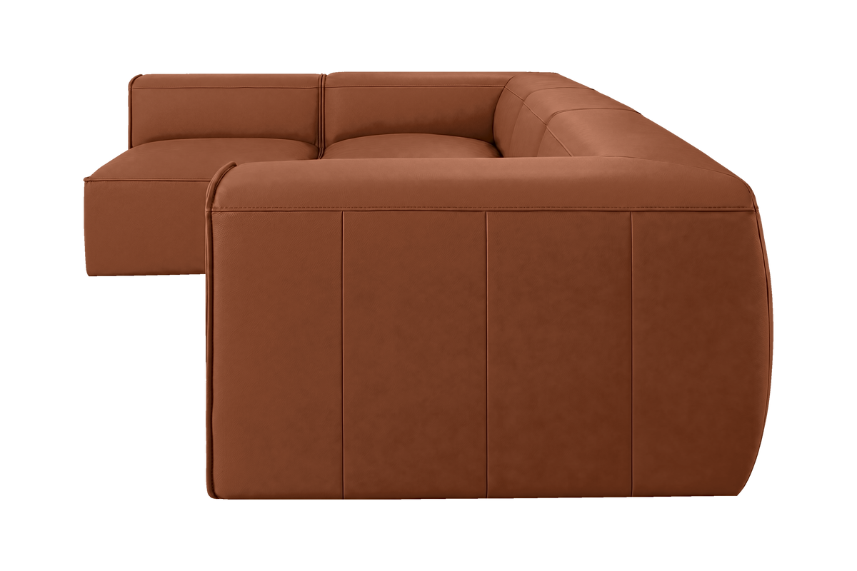 Fred Left Open Sectional in Dante Hazel