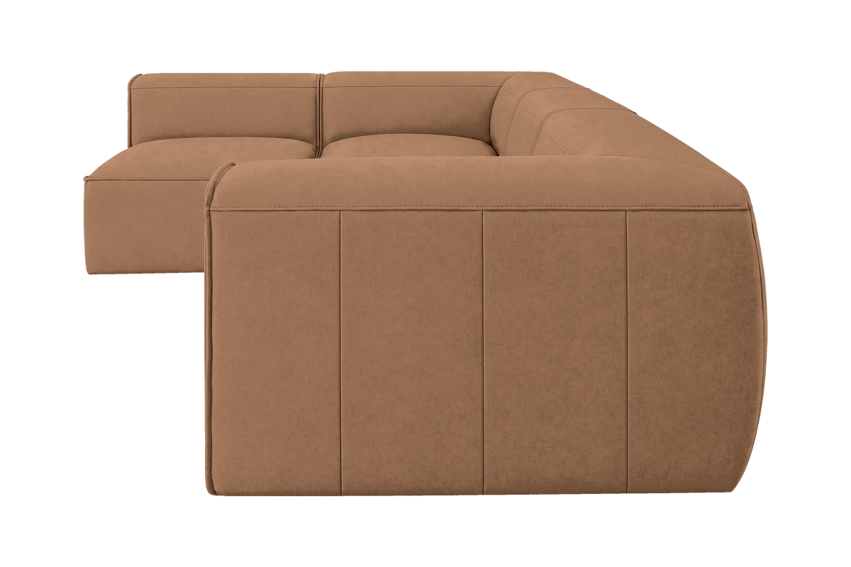 Fred Left Open Sectional in Fresco Hazel