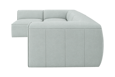 Fred Left Open Sectional in Fresco Meteor