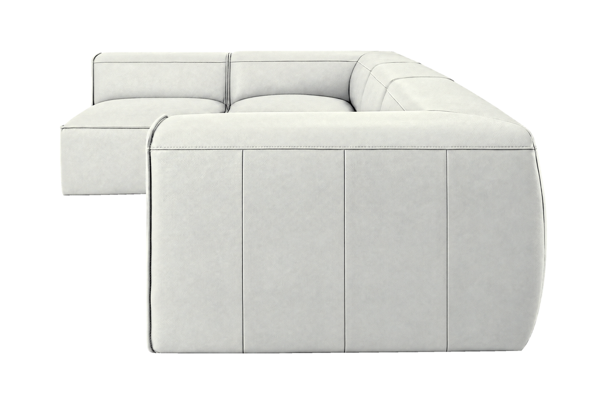 Fred Left Open Sectional in Felix Milky