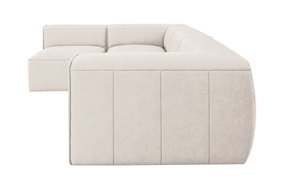 Fred Left Open Sectional in Fresco Milky