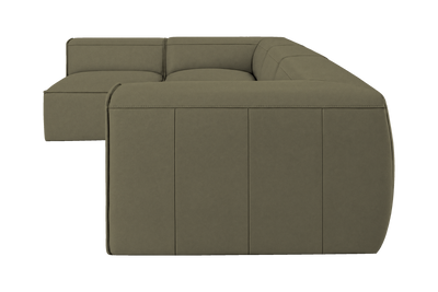 Fred Left Open Sectional in Felix Olive