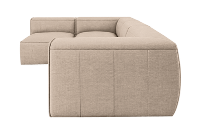 Fred Left Open Sectional in Roni Pine Nut