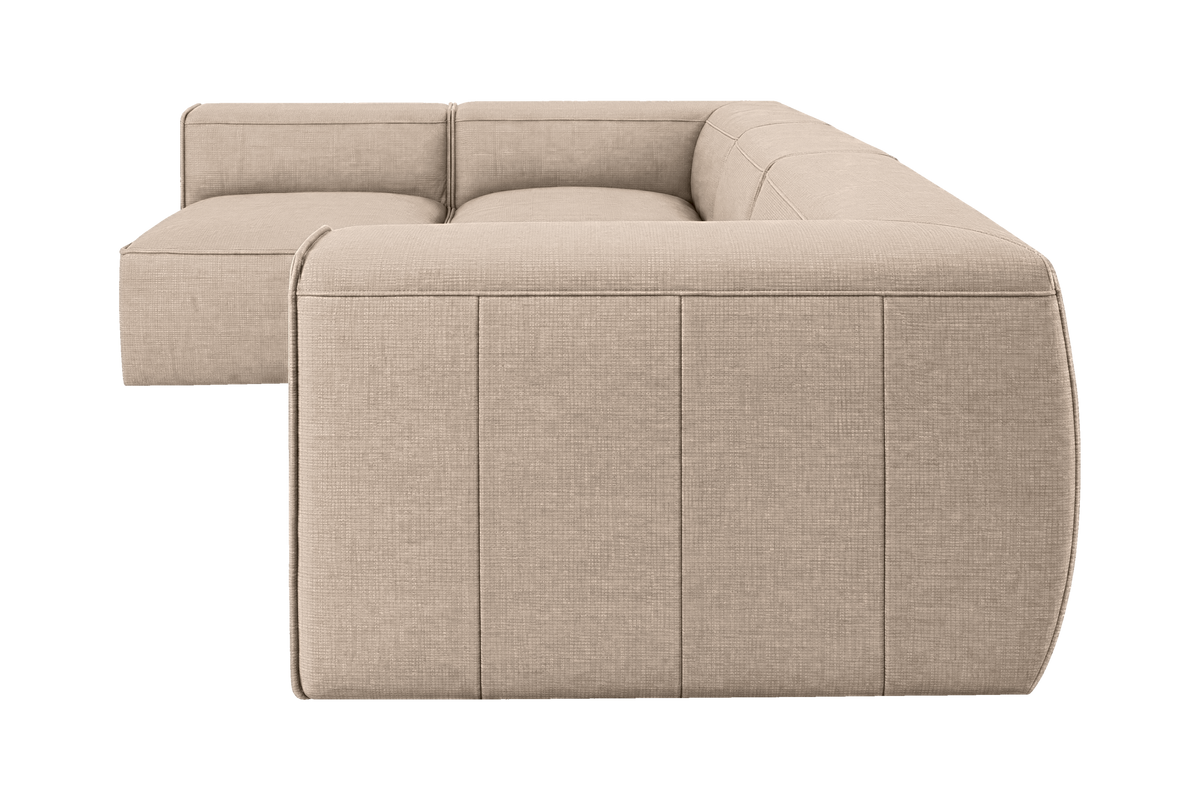 Fred Left Open Sectional in Roni Pine Nut