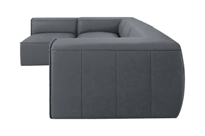 Fred Left Open Sectional in Dante Shark