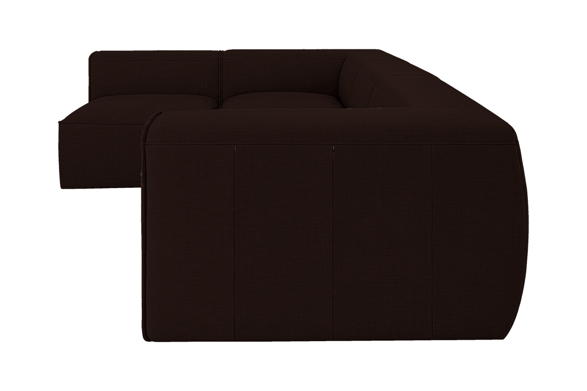 Fred Left Open Sectional in Mosquito Terra