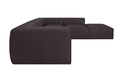 Fred Right Bumper Sectional in Dante Charcoal