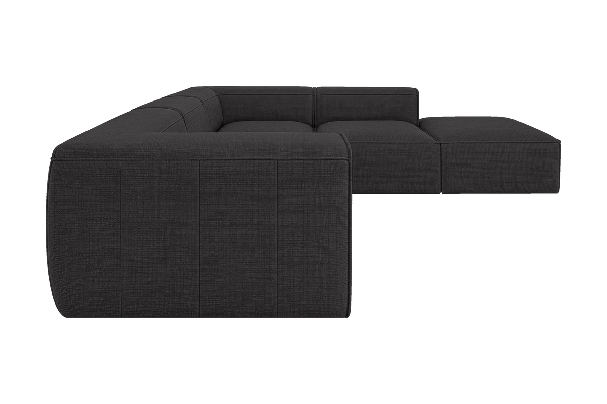 Fred Right Bumper Sectional in Roni Ember