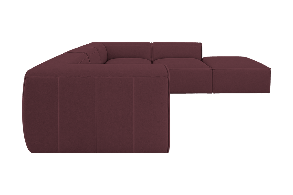 Fred Right Bumper Sectional in Fresco Figaro