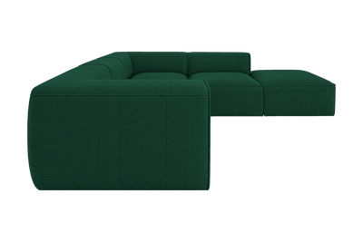 Fred Right Bumper Sectional in Roni Frog