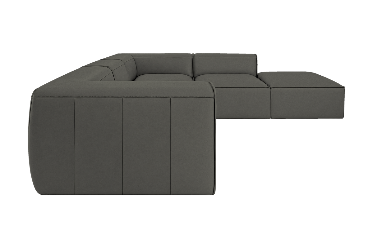Fred Right Bumper Sectional in Felix Lola
