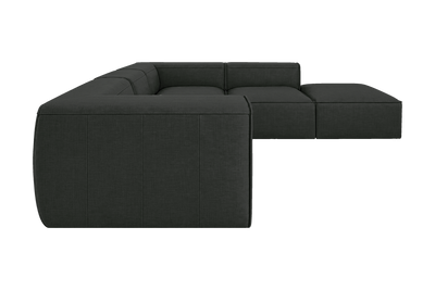 Fred Right Bumper Sectional in Mosquito Lola