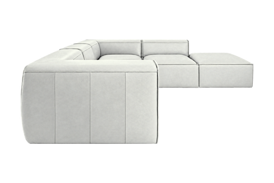 Fred Right Bumper Sectional in Felix Milky