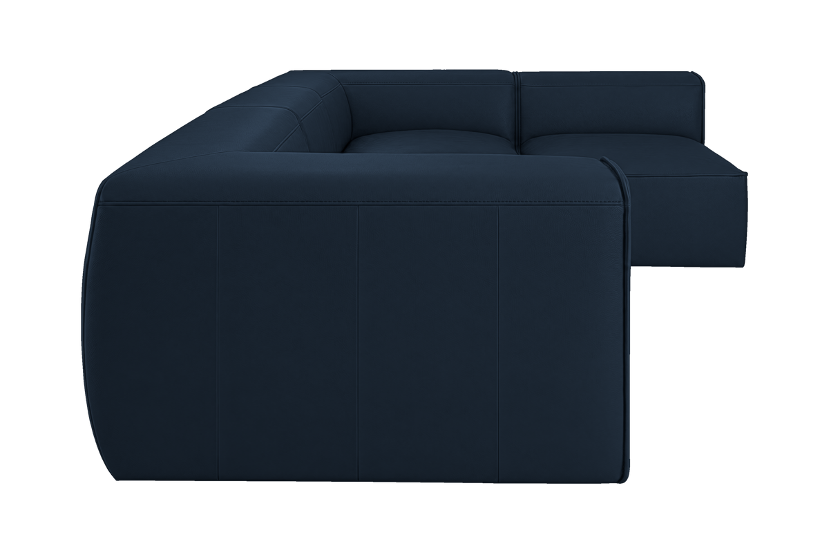 Fred Right Open Sectional in Dante Aqua