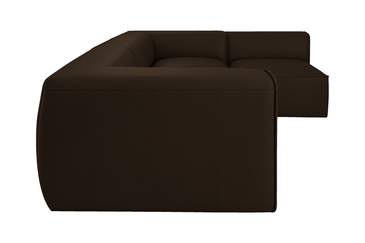 Fred Right Open Sectional in Marfa Charcoal